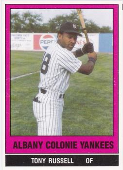 1986 TCMA Albany-Colonie Yankees #10 Tony Russell Front