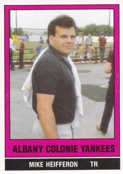 1986 TCMA Albany-Colonie Yankees #11 Mike Heifferon Front