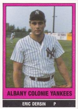 1986 TCMA Albany-Colonie Yankees #14 Eric Dersin Front