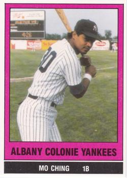 1986 TCMA Albany-Colonie Yankees #18 Mo Ching Front