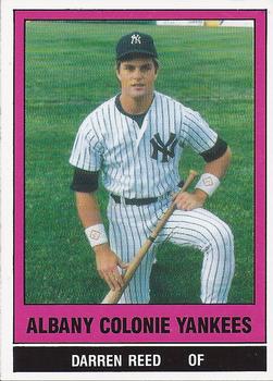 1986 TCMA Albany-Colonie Yankees #23 Darren Reed Front