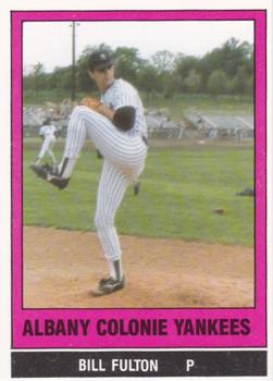 1986 TCMA Albany-Colonie Yankees #26 Bill Fulton Front