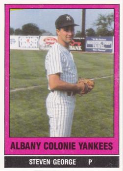 1986 TCMA Albany-Colonie Yankees #29 Steve George Front