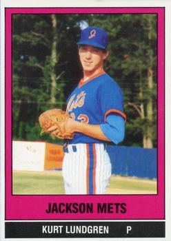 1986 TCMA Jackson Mets #7 Kurt Lundgren Front