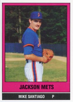 1986 TCMA Jackson Mets #9 Mike Santiago Front