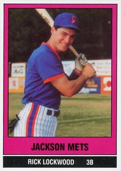 1986 TCMA Jackson Mets #18 Rick Lockwood Front
