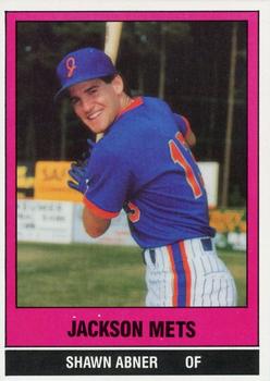 1986 TCMA Jackson Mets #19 Shawn Abner Front