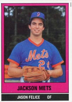 1986 TCMA Jackson Mets #20 Jason Felice Front