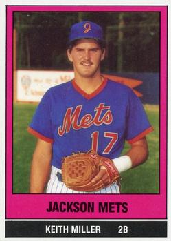 1986 TCMA Jackson Mets #27 Keith Miller Front