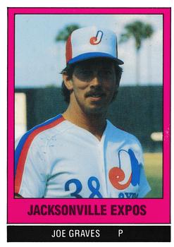 1986 TCMA Jacksonville Expos #11 Joe Graves Front