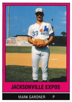 1986 TCMA Jacksonville Expos #15 Mark Gardner Front