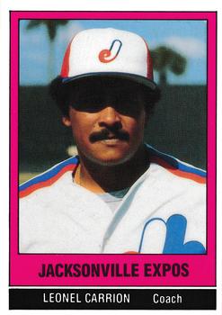 1986 TCMA Jacksonville Expos #9 Leonel Carrion Front