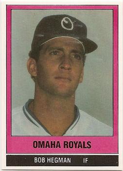 1986 TCMA Omaha Royals #8 Bob Hegman Front