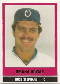 1986 TCMA Omaha Royals #10 Russ Stephans Front