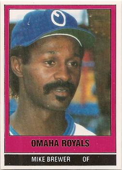 1986 TCMA Omaha Royals #13 Mike Brewer Front