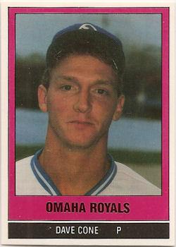 1986 TCMA Omaha Royals #16 Dave Cone Front