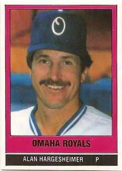 1986 TCMA Omaha Royals #21 Alan Hargesheimer Front