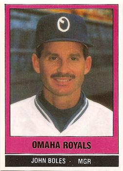 1986 TCMA Omaha Royals #23 John Boles Front