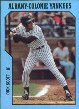 1985 TCMA Albany-Colonie Yankees #19 Dick Scott Front