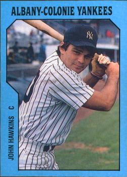 1985 TCMA Albany-Colonie Yankees #32 John Hawkins Front