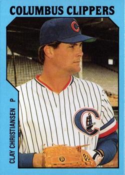 1985 TCMA Columbus Clippers #4 Clay Christiansen Front