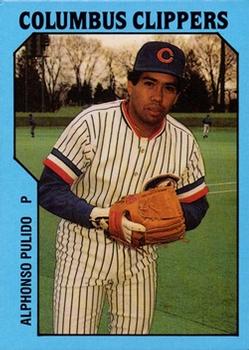 1985 TCMA Columbus Clippers #8 Alphonso Pulido Front