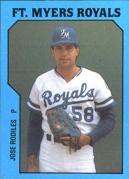 1985 TCMA Ft. Myers Royals #30 Jose Rodiles Front