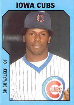 1985 TCMA Iowa Cubs #11 Chico Walker Front