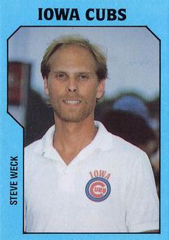1985 TCMA Iowa Cubs #31 Steve Weck Front