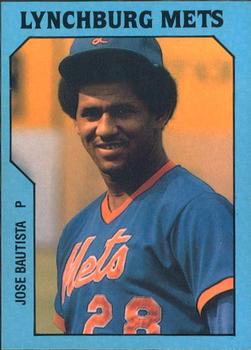 1985 TCMA Lynchburg Mets #9 Jose Bautista Front