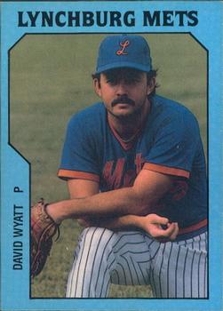 1985 TCMA Lynchburg Mets #10 David Wyatt Front