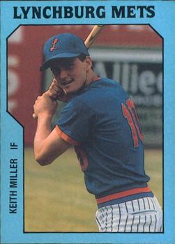 1985 TCMA Lynchburg Mets #18 Keith Miller Front