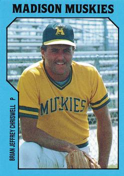 1985 TCMA Madison Muskies #9 Brian Criswell Front
