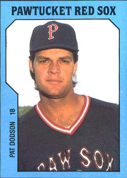 1985 TCMA Pawtucket Red Sox #3 Pat Dodson Front