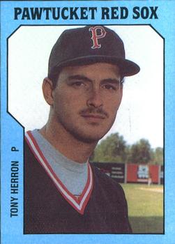 1985 TCMA Pawtucket Red Sox #16 Tony Herron Front
