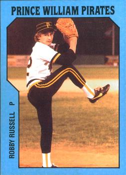 1985 TCMA Prince William Pirates #7 Robby Russell Front
