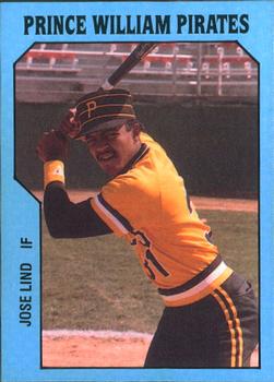 1985 TCMA Prince William Pirates #17 Jose Lind Front