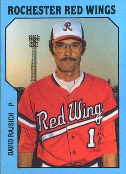 1985 TCMA Rochester Red Wings #21 David Rajsich Front