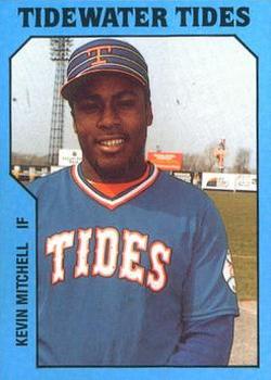 1985 TCMA Tidewater Tides #18 Kevin Mitchell Front