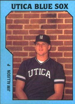 1985 TCMA Utica Blue Sox #1 Jim Allison Front