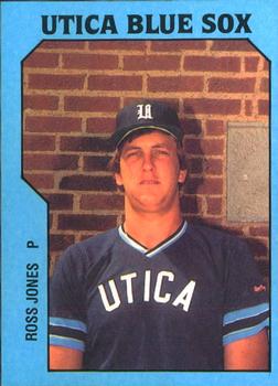 1985 TCMA Utica Blue Sox #2 Ross Jones Front