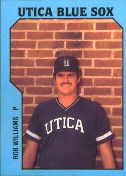 1985 TCMA Utica Blue Sox #8 Rob Williams Front