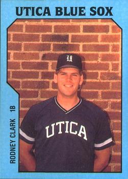 1985 TCMA Utica Blue Sox #13 Rodney Clark Front