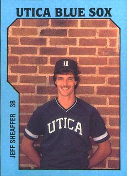 1985 TCMA Utica Blue Sox #14 Jeff Sheaffer Front