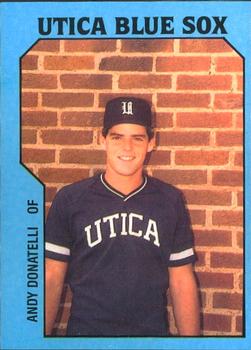 1985 TCMA Utica Blue Sox #18 Andy Donatelli Front
