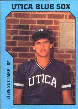 1985 TCMA Utica Blue Sox #23 Steve St. Claire Front