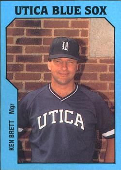 1985 TCMA Utica Blue Sox #24 Ken Brett Front