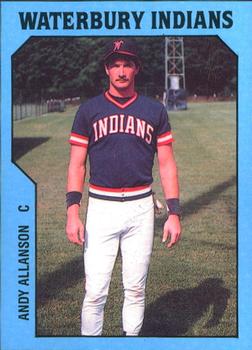 1985 TCMA Waterbury Indians #24 Andy Allanson Front