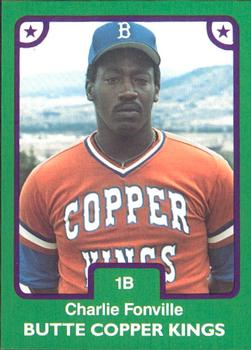 1984 TCMA Butte Copper Kings #10 Charlie Fonville Front