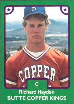 1984 TCMA Butte Copper Kings #12 Richard Hayden Front